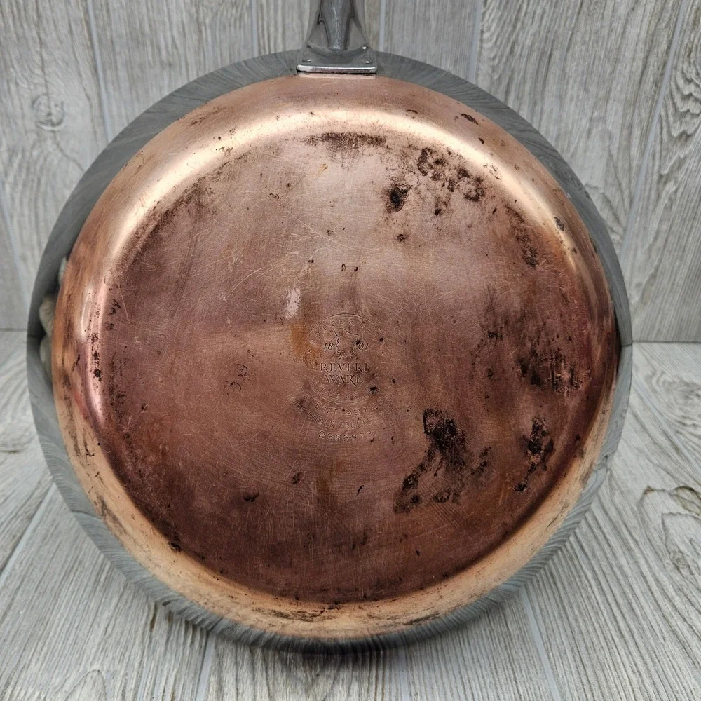 Revere Ware Institutional Stainless Fry Pan Patio 12
